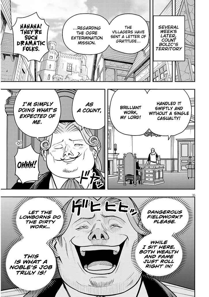 Page 35 Chapter 4 Eiyuu Onna Kishi ni Yuunou to Bareta Ore no Bijin Harem Kishidan - Gaikaku Hikume no Kijutsu Kishidan