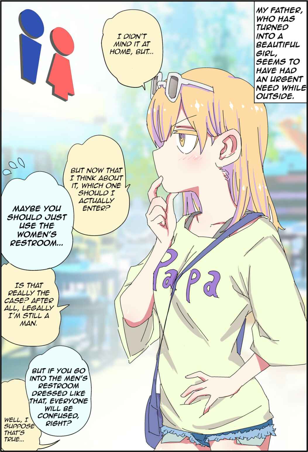 Page 1 Chapter 9 My Father Has Become a Beautiful Girl and Its a Lot of Pain