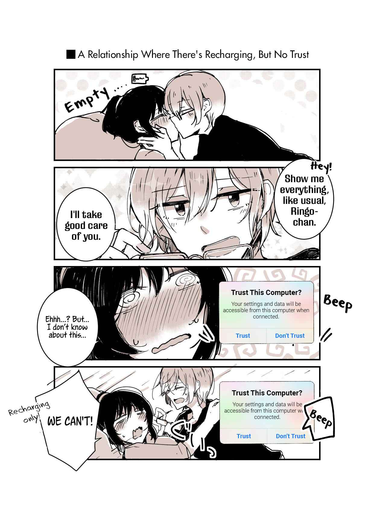 Page 1 Chapter Unknown_ff7e My PC and iPhone Seemed like They Were Friends With Benefits so I Made a Comic Out of It