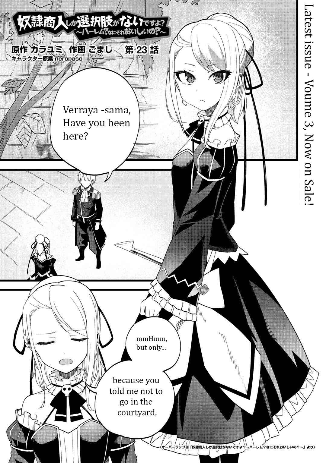 Page 2 Chapter 23 Is the Only Option a Slave Merchant?: Harem? What is that, is It Tasty?