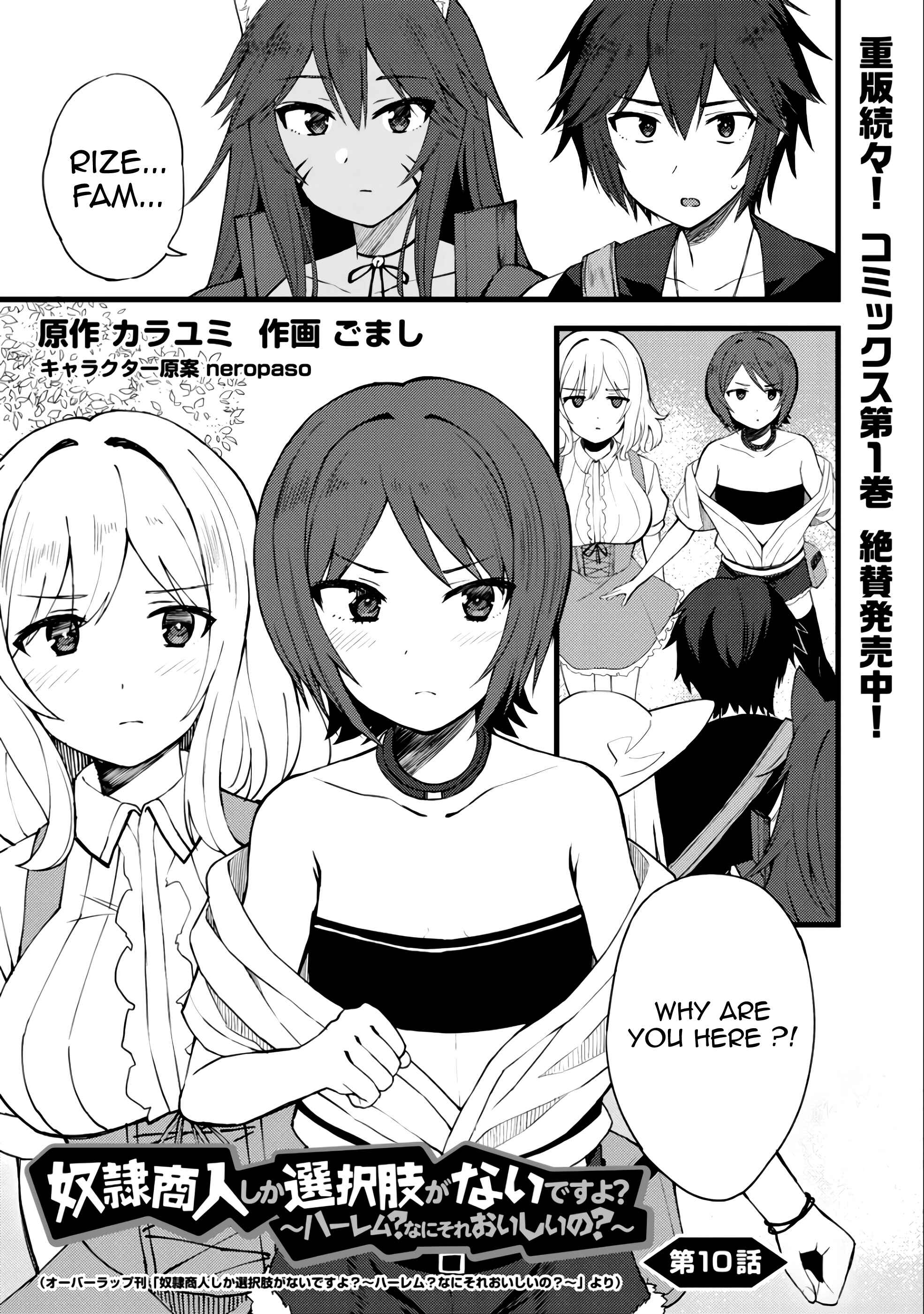 Page 2 Chapter 10 Is the Only Option a Slave Merchant?: Harem? What is that, is It Tasty?