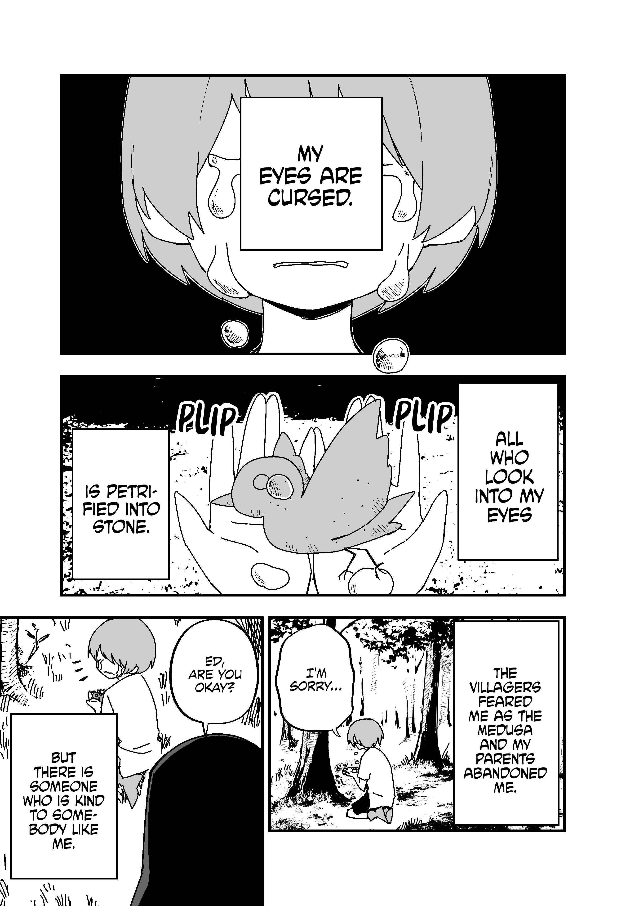 Page 1 Chapter Unknown_2a38 The Story of a Boy Who Petrifies Those Who Meet His Eyes and a Blind Saint