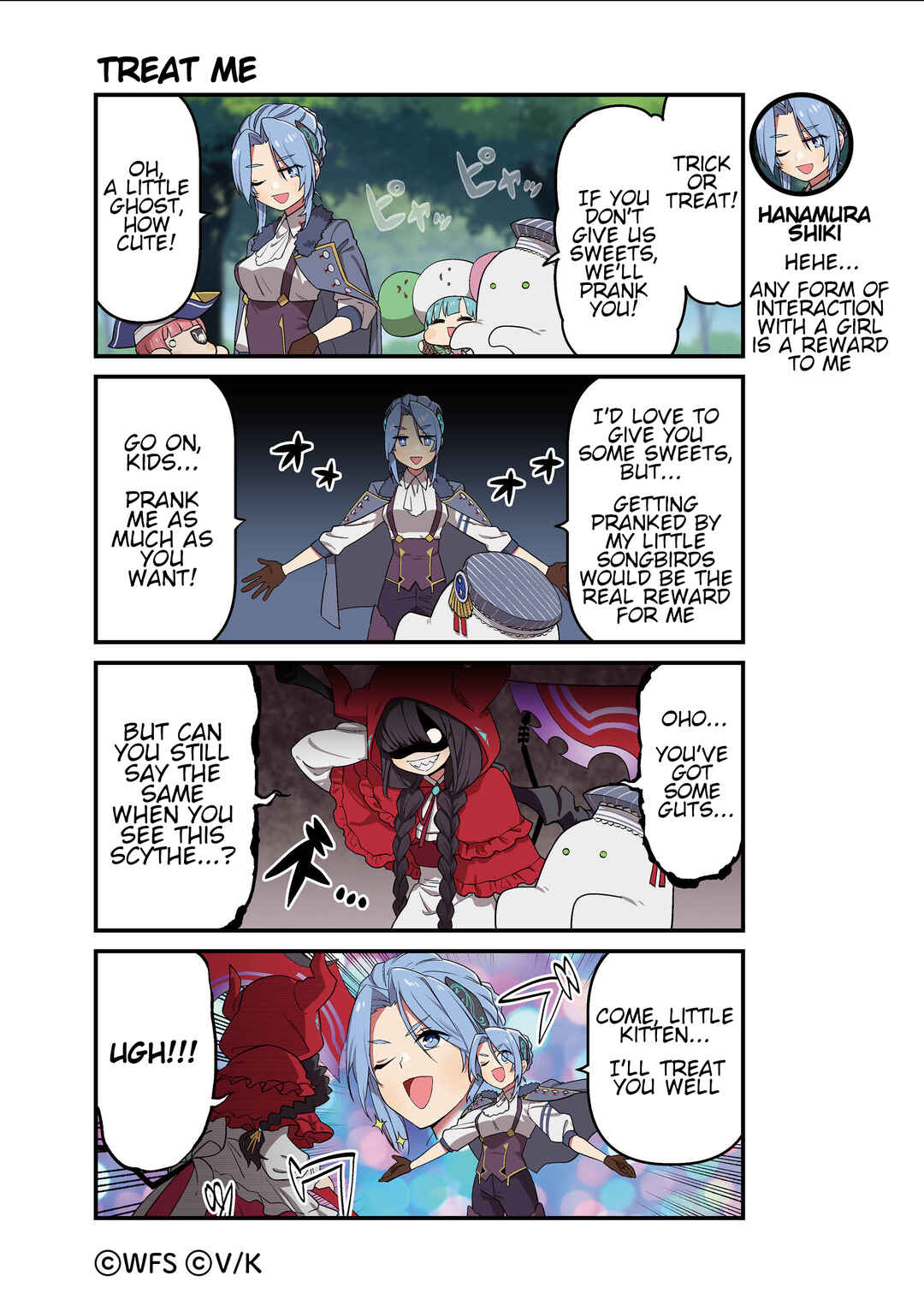 Page 1 Chapter 129 Heaven Burns Red Official 4-Koma