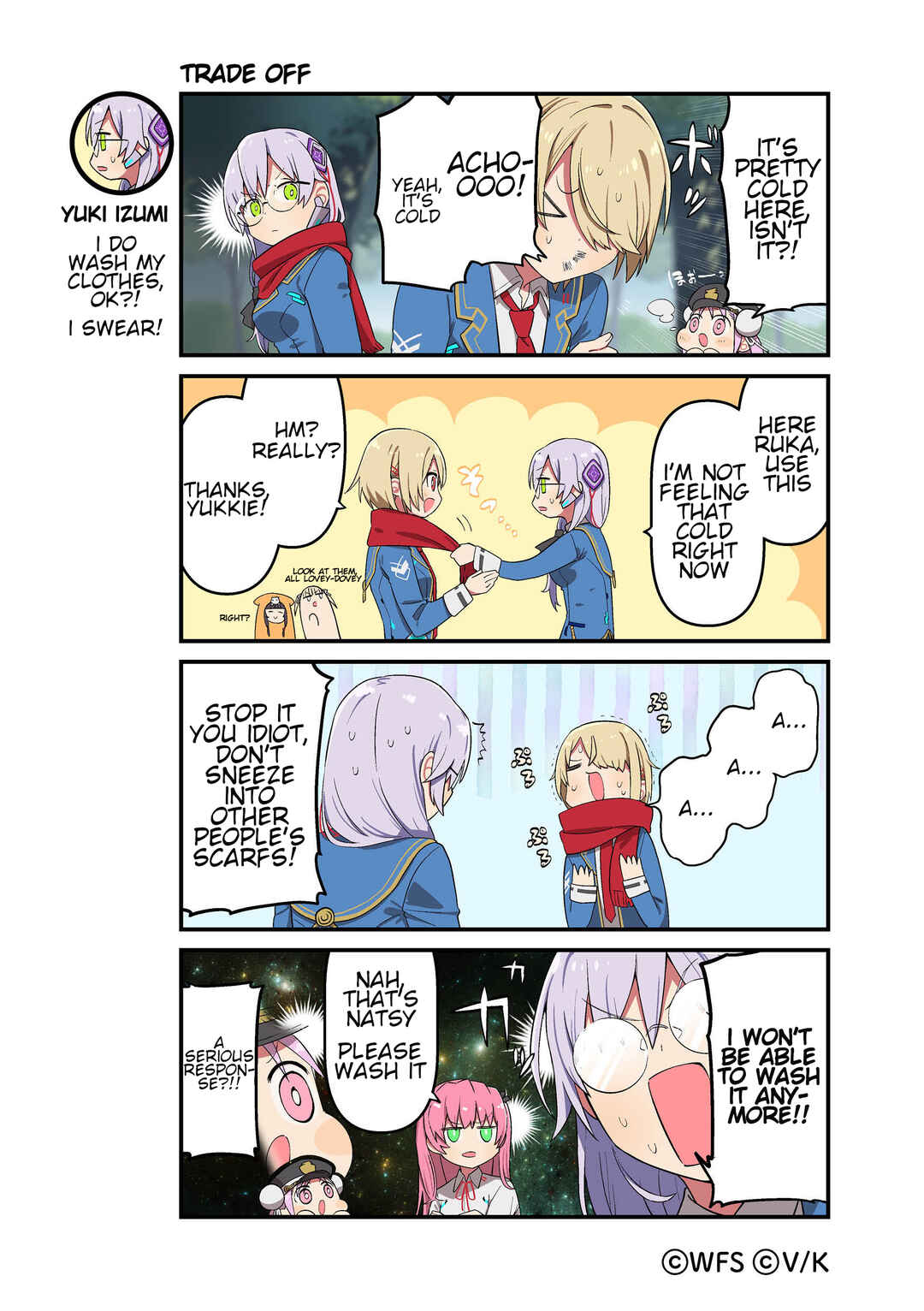 Page 1 Chapter 143 Heaven Burns Red Official 4-Koma