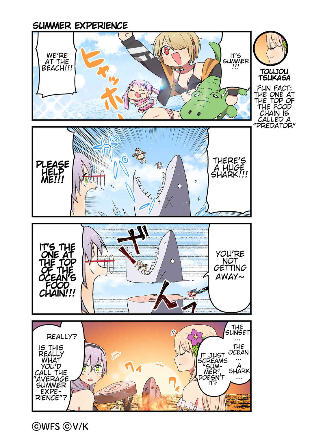 Page 1 Chapter 100 Heaven Burns Red Official 4-Koma