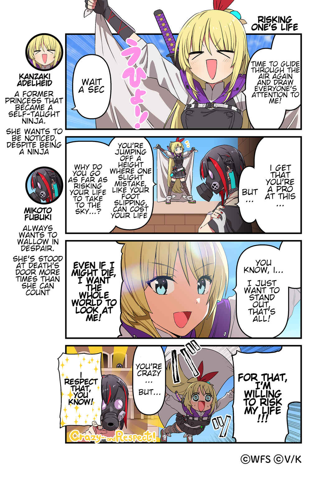 Page 1 Chapter 104 Heaven Burns Red Official 4-Koma