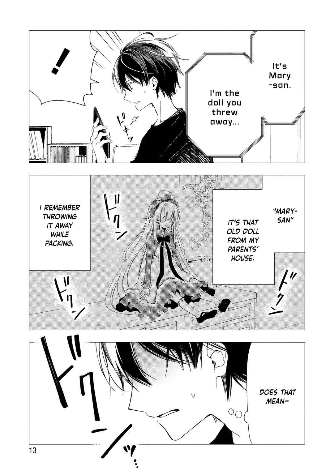 Page 13 Chapter 1 Atashi Mary-san. Ima Isekai ni Iruno...