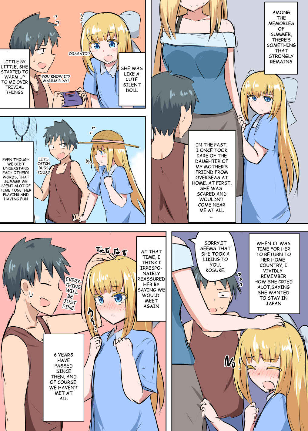 Page 1 Chapter 1 Kinpatsu no osananajimi ga seicho shite sunen-buri ni ai ni kita hanashi