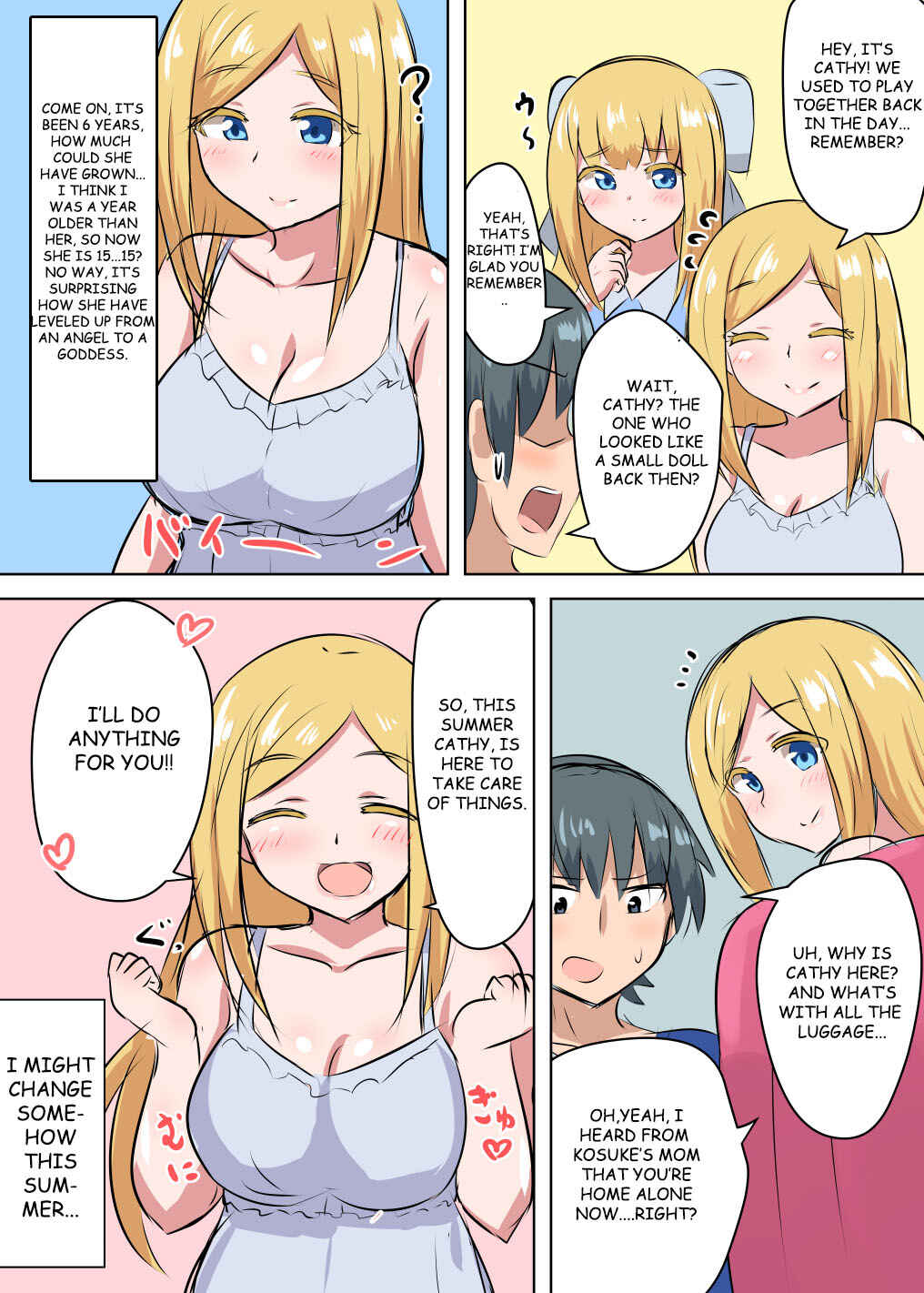 Page 4 Chapter 1 Kinpatsu no osananajimi ga seicho shite sunen-buri ni ai ni kita hanashi