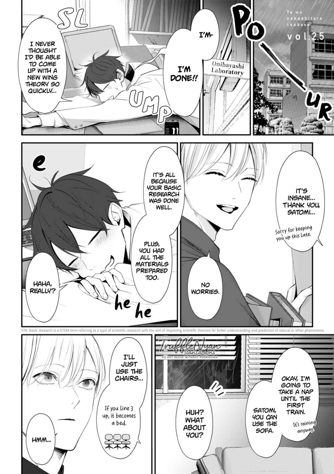 Page 4 Chapter 2.5 Te wo Nobashitara, Tsubasa
