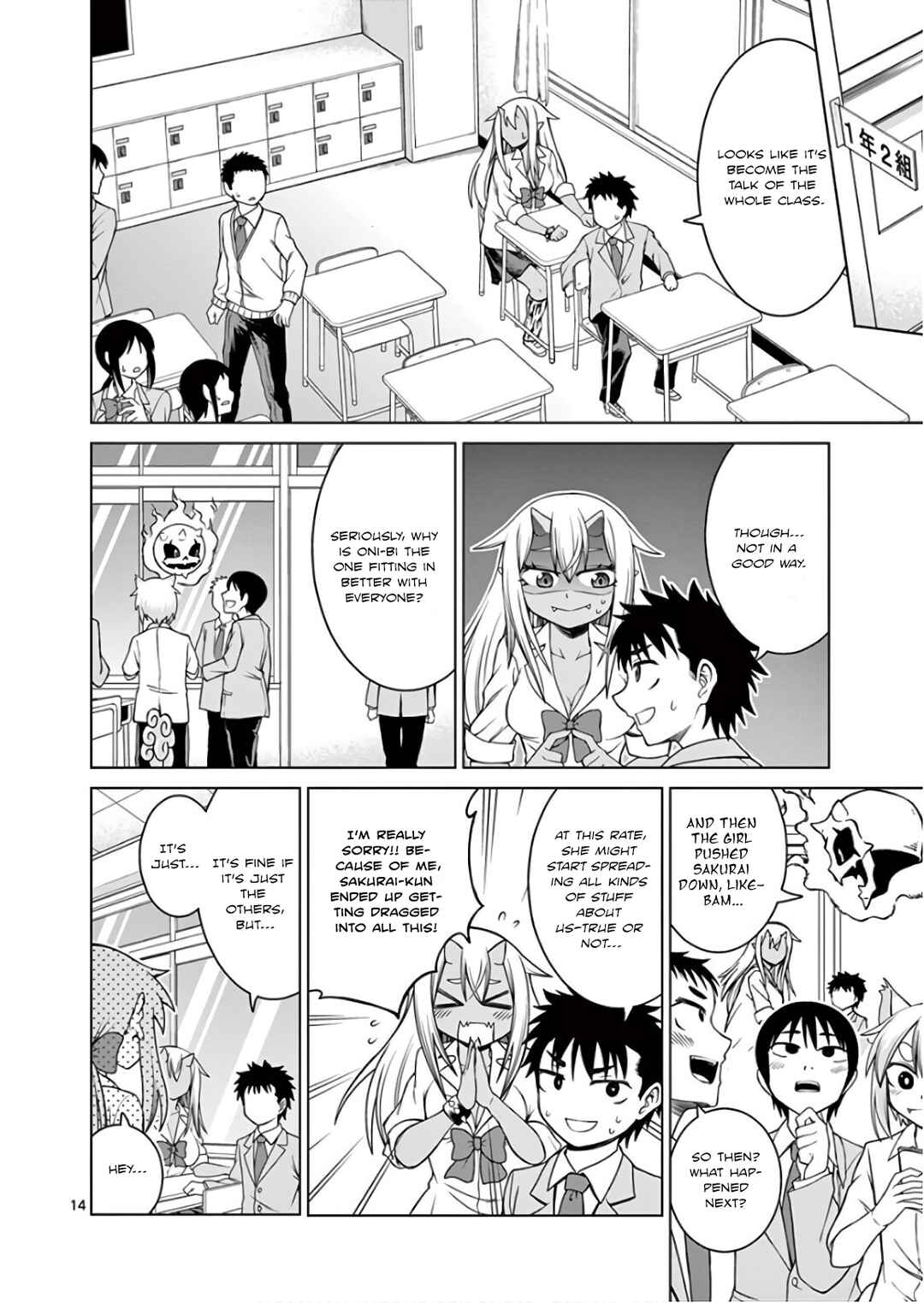 Page 14 Chapter 2 Oni Gyaru-san! Kikisemaru!!
