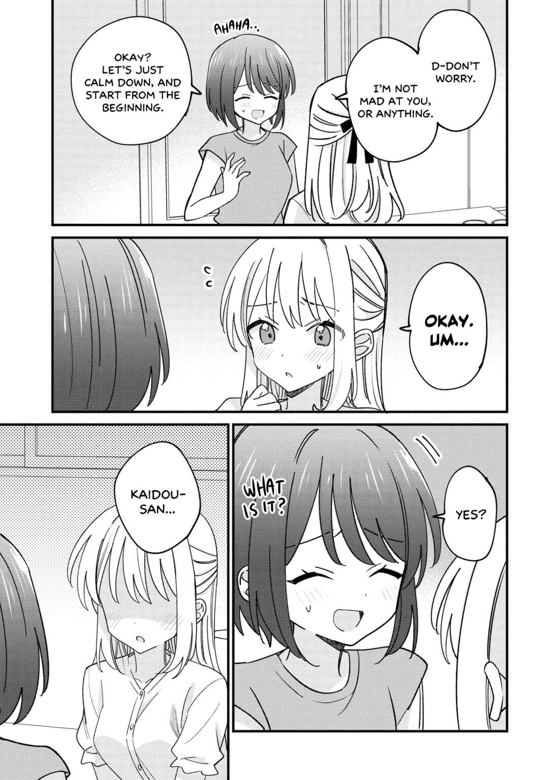Page 13 Chapter 2.1 Kao dake yoi Classmate ga, Yatara to Guigui Kuru Yuri no Hanashi.