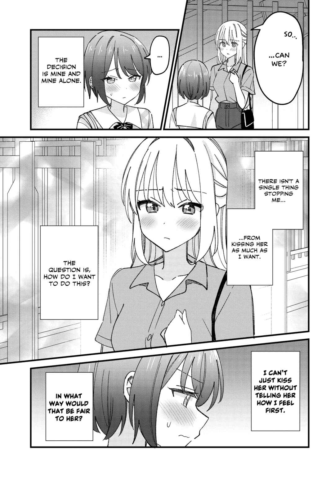 Page 15 Chapter 7.1 Kao dake yoi Classmate ga, Yatara to Guigui Kuru Yuri no Hanashi.