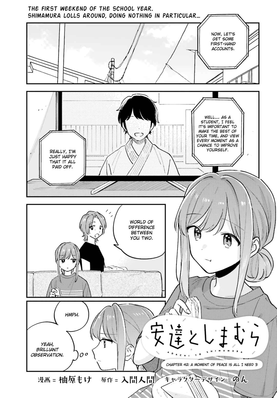 Page 1 Chapter 40.3 Adachi to Shimamura