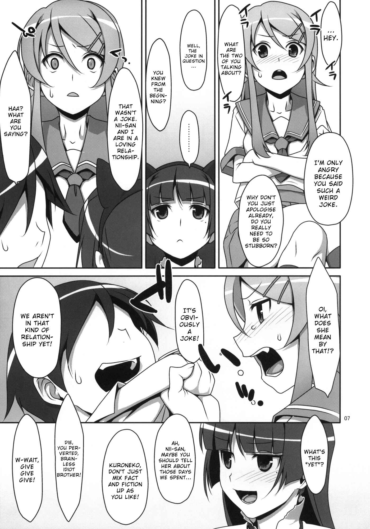 Page 6 Chapter Unknown_35f1 Ore no Imouto ga Konna ni Kawaii Wake ga Nai - Kuroneko to Imouto ni Kenka Suru Hodo Aisarete Nemurenai Hon (Doujinshi)