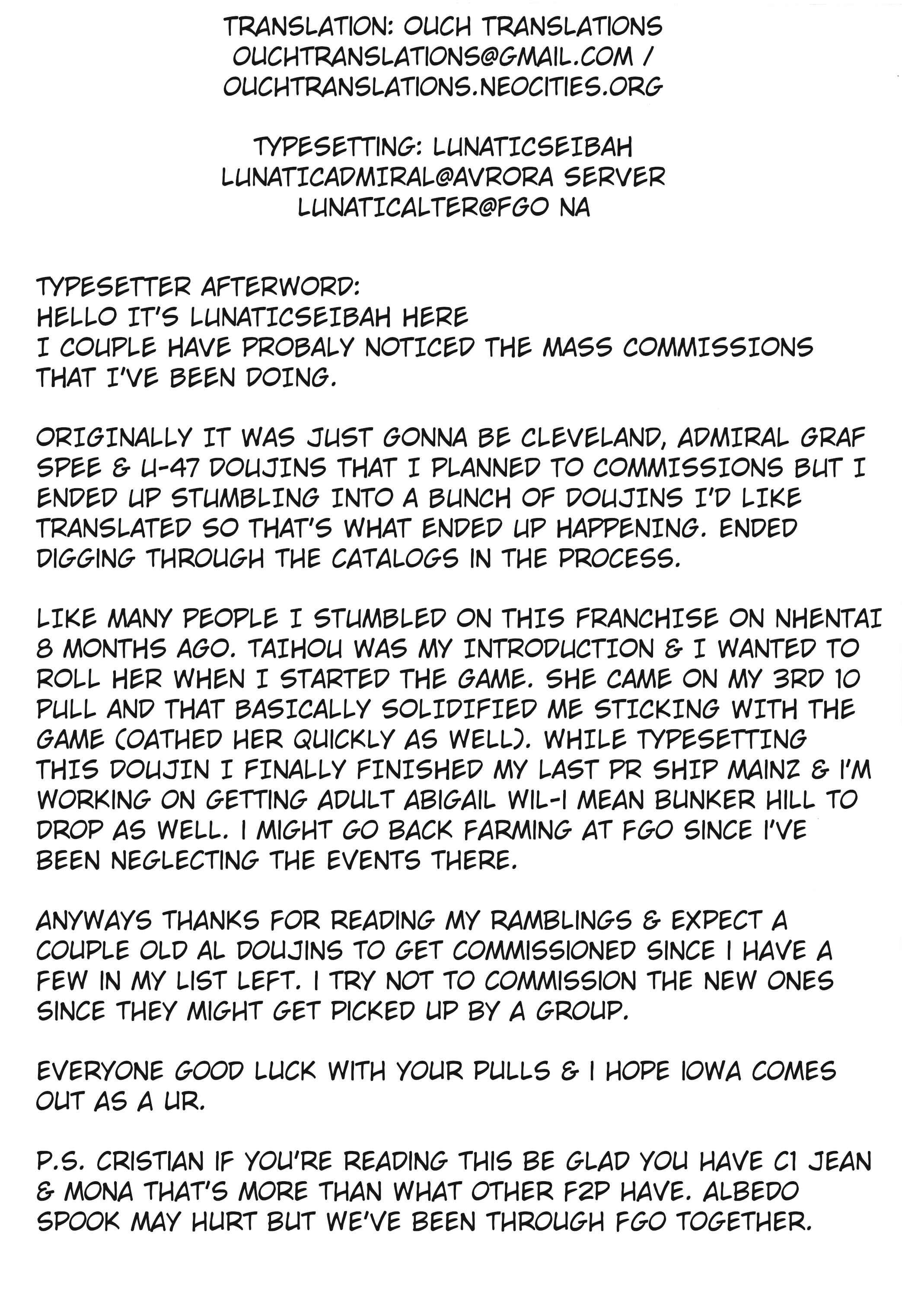 Page 22 Chapter Unknown_1636 Azur Lane - Himono Sanren Long Island (Doujinshi)