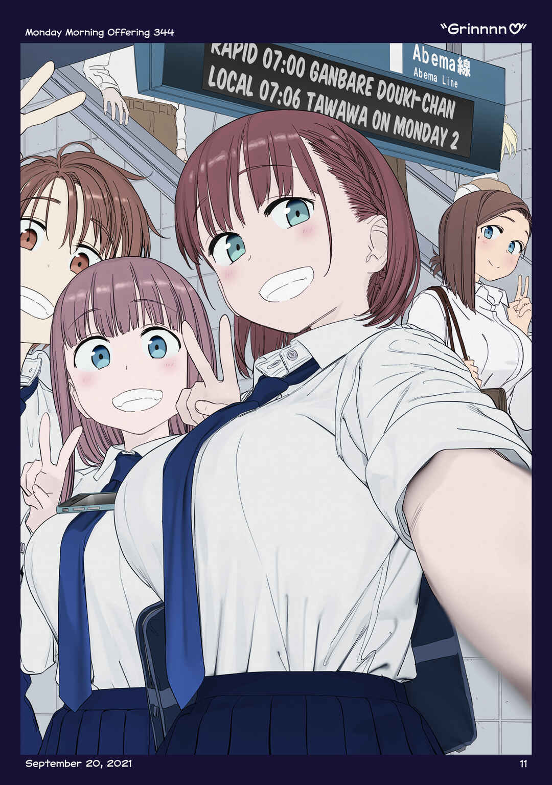 Page 10 Chapter 40 Getsuyoubi no Tawawa (Twitter Webcomic) (Fan Colored)