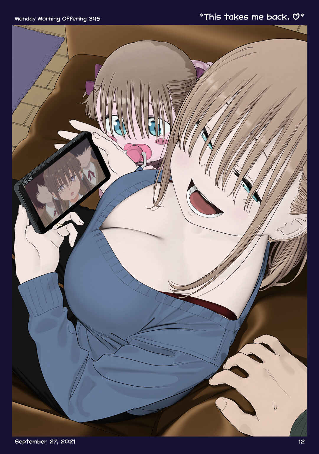 Page 11 Chapter 40 Getsuyoubi no Tawawa (Twitter Webcomic) (Fan Colored)