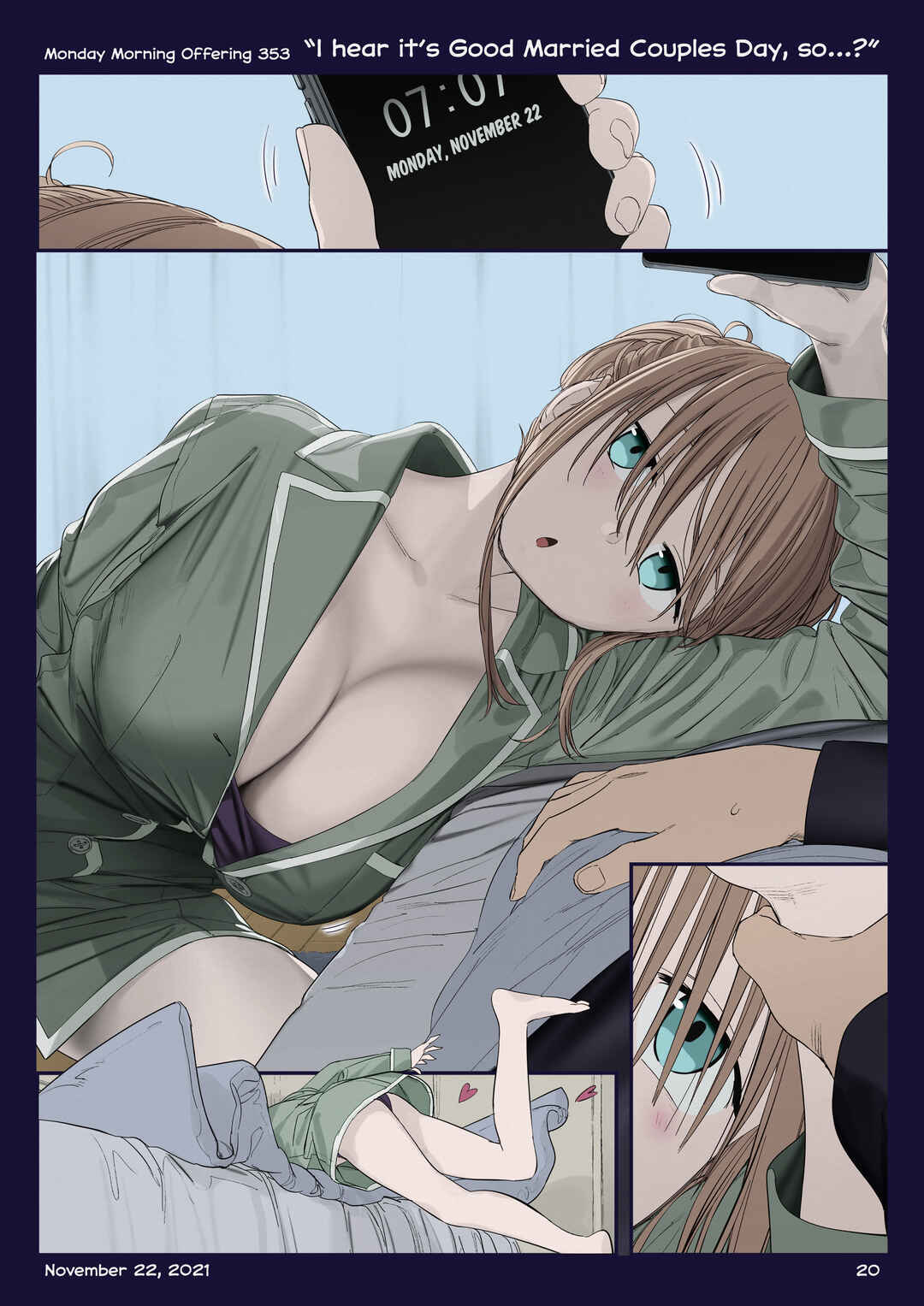 Page 19 Chapter 40 Getsuyoubi no Tawawa (Twitter Webcomic) (Fan Colored)