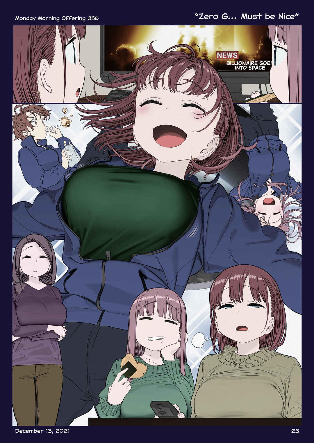 Page 22 Chapter 40 Getsuyoubi no Tawawa (Twitter Webcomic) (Fan Colored)