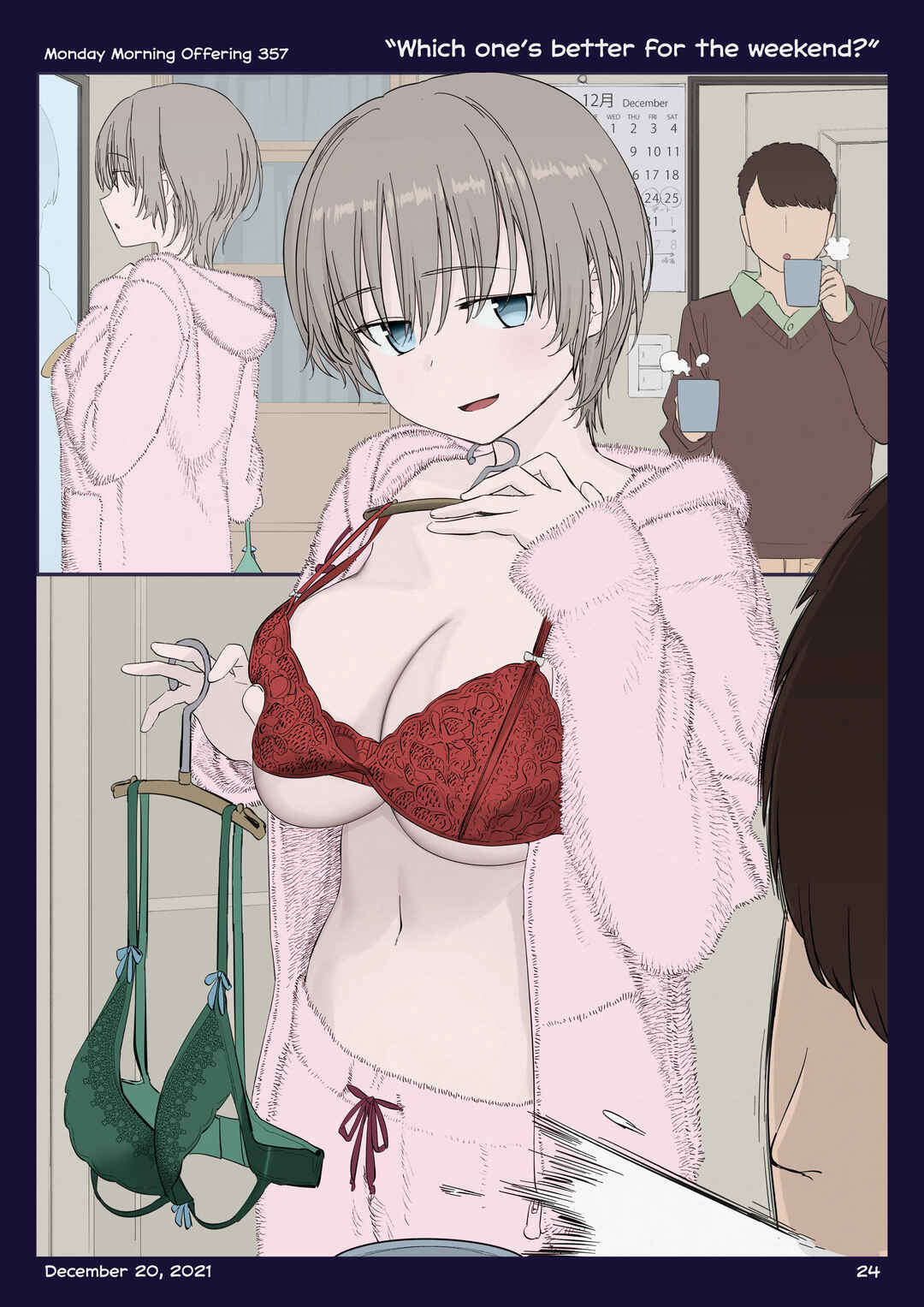 Page 23 Chapter 40 Getsuyoubi no Tawawa (Twitter Webcomic) (Fan Colored)