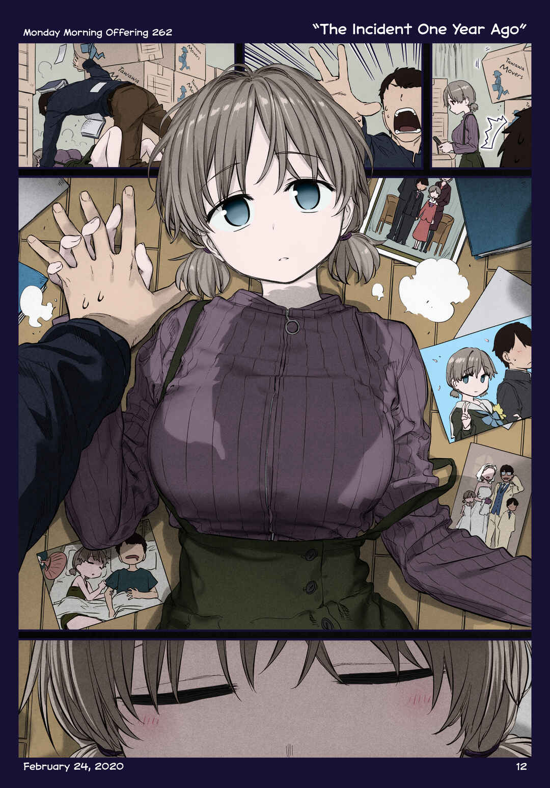 Page 12 Chapter 36 Getsuyoubi no Tawawa (Twitter Webcomic) (Fan Colored)