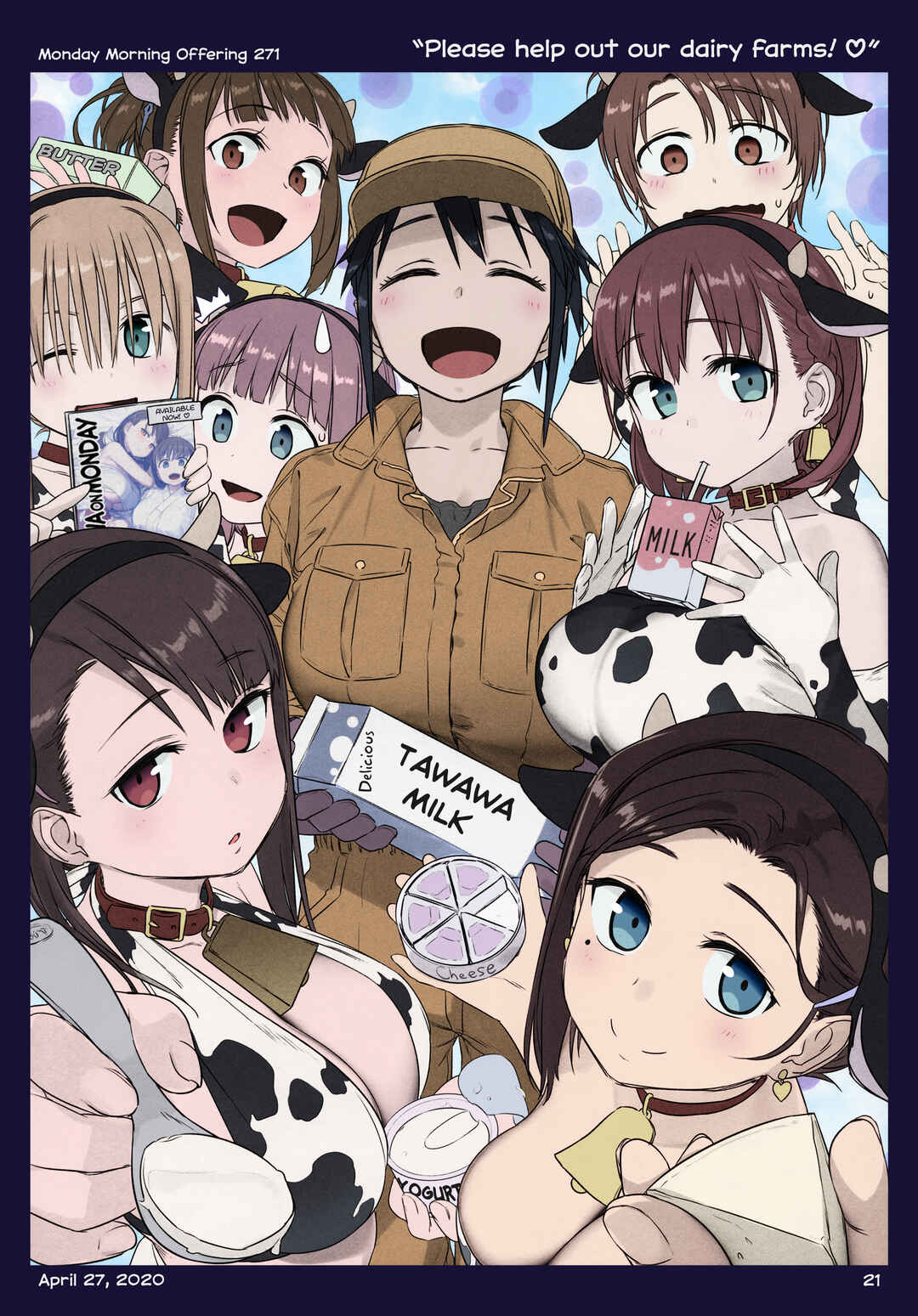 Page 21 Chapter 36 Getsuyoubi no Tawawa (Twitter Webcomic) (Fan Colored)