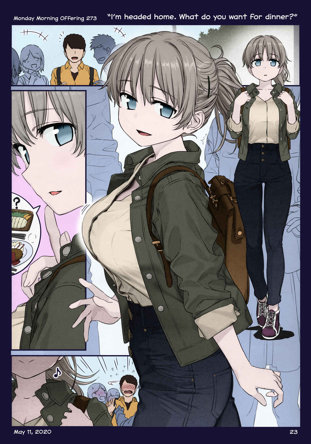 Page 23 Chapter 36 Getsuyoubi no Tawawa (Twitter Webcomic) (Fan Colored)