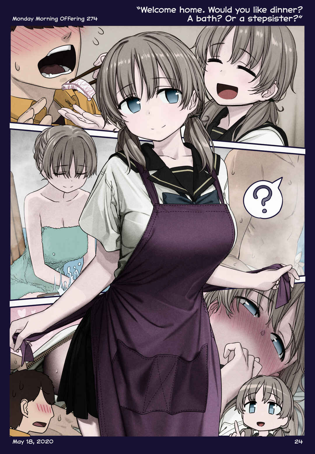 Page 24 Chapter 36 Getsuyoubi no Tawawa (Twitter Webcomic) (Fan Colored)