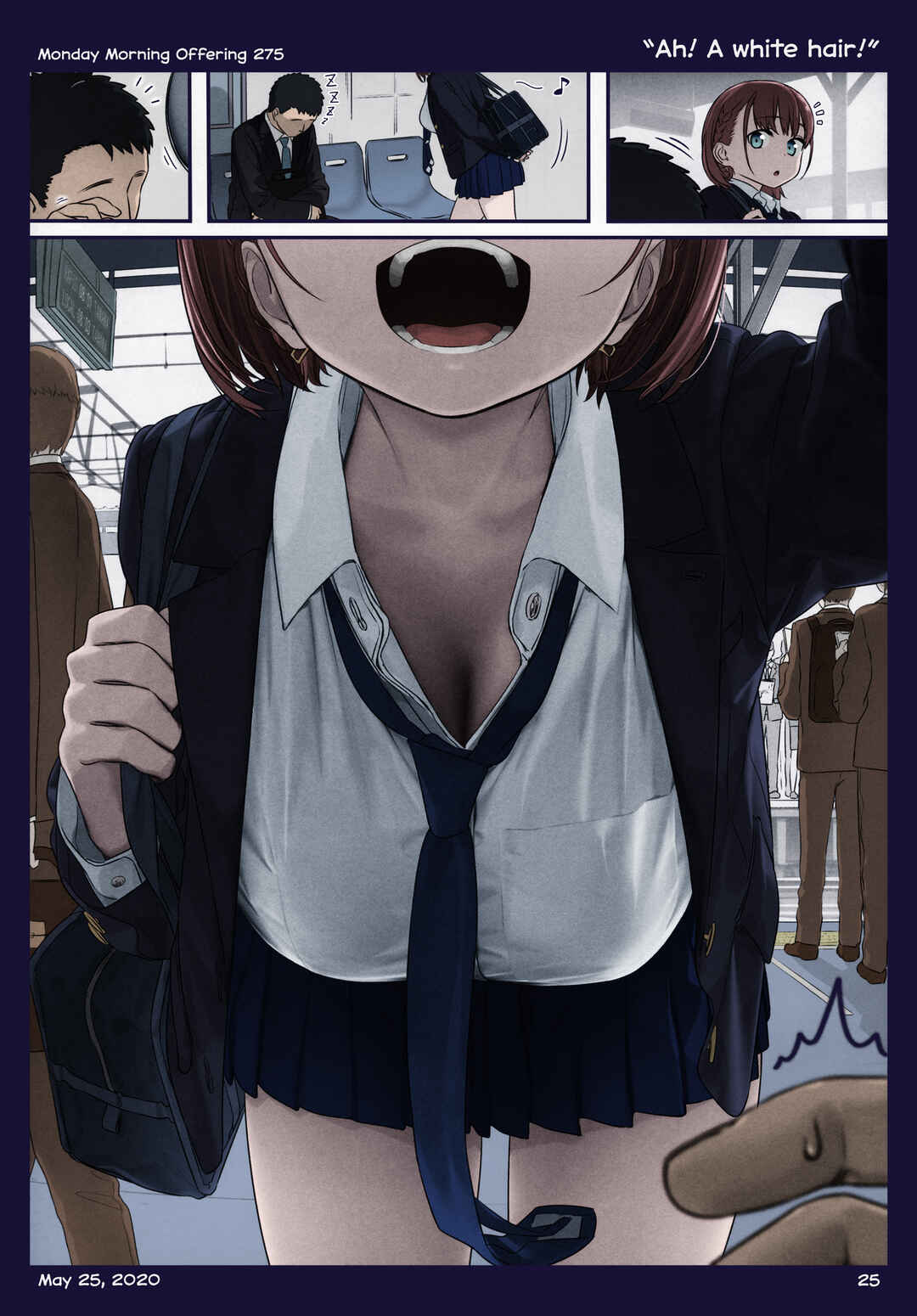 Page 25 Chapter 36 Getsuyoubi no Tawawa (Twitter Webcomic) (Fan Colored)
