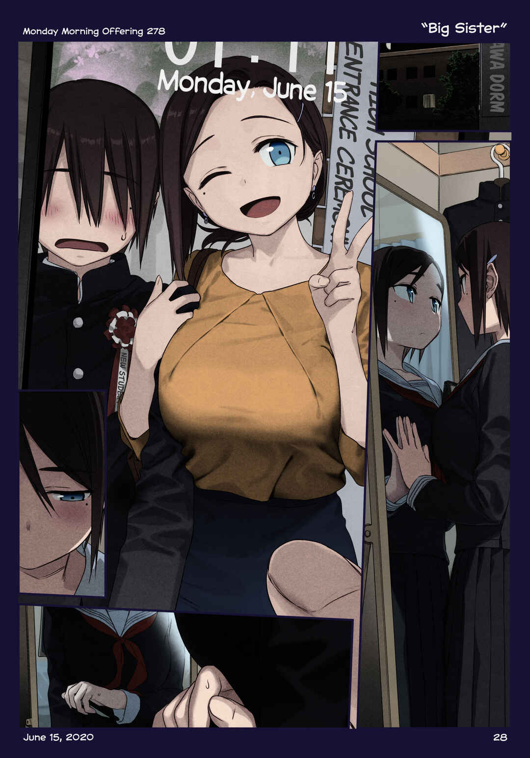Page 28 Chapter 36 Getsuyoubi no Tawawa (Twitter Webcomic) (Fan Colored)