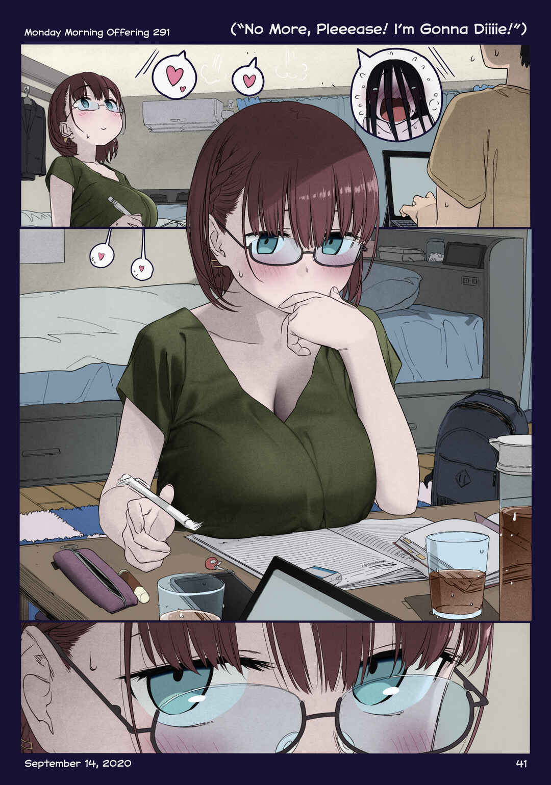 Page 41 Chapter 36 Getsuyoubi no Tawawa (Twitter Webcomic) (Fan Colored)