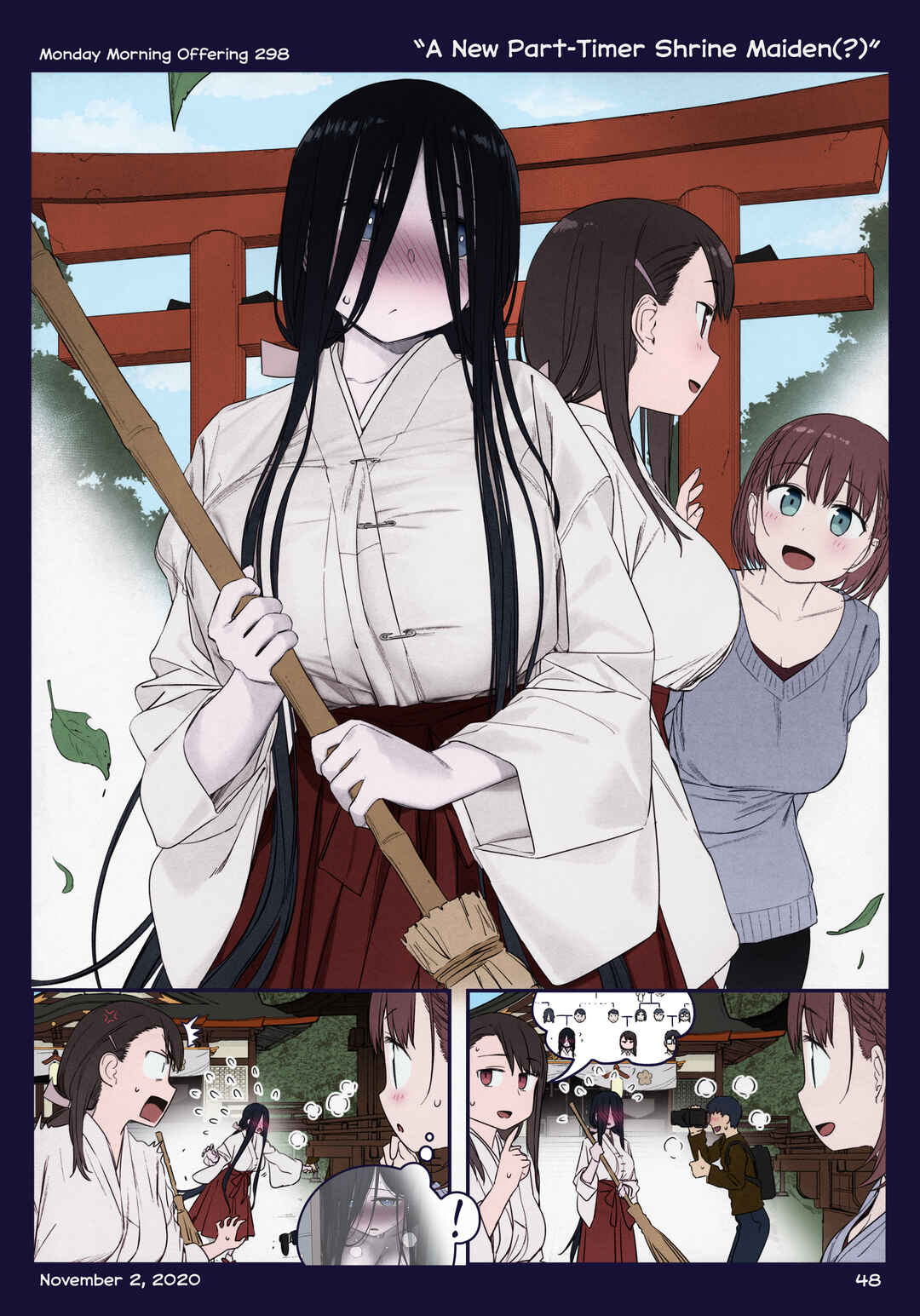 Page 48 Chapter 36 Getsuyoubi no Tawawa (Twitter Webcomic) (Fan Colored)