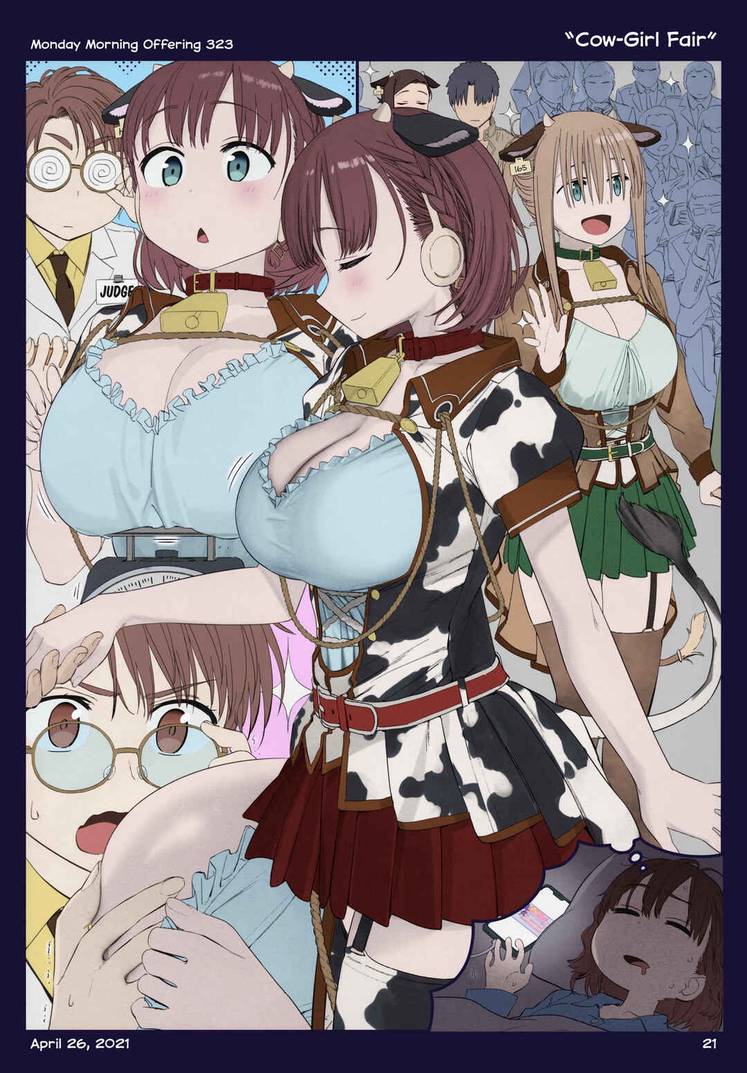 Page 22 Chapter 38 Getsuyoubi no Tawawa (Twitter Webcomic) (Fan Colored)