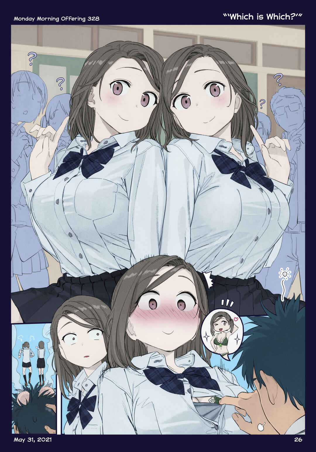 Page 27 Chapter 38 Getsuyoubi no Tawawa (Twitter Webcomic) (Fan Colored)