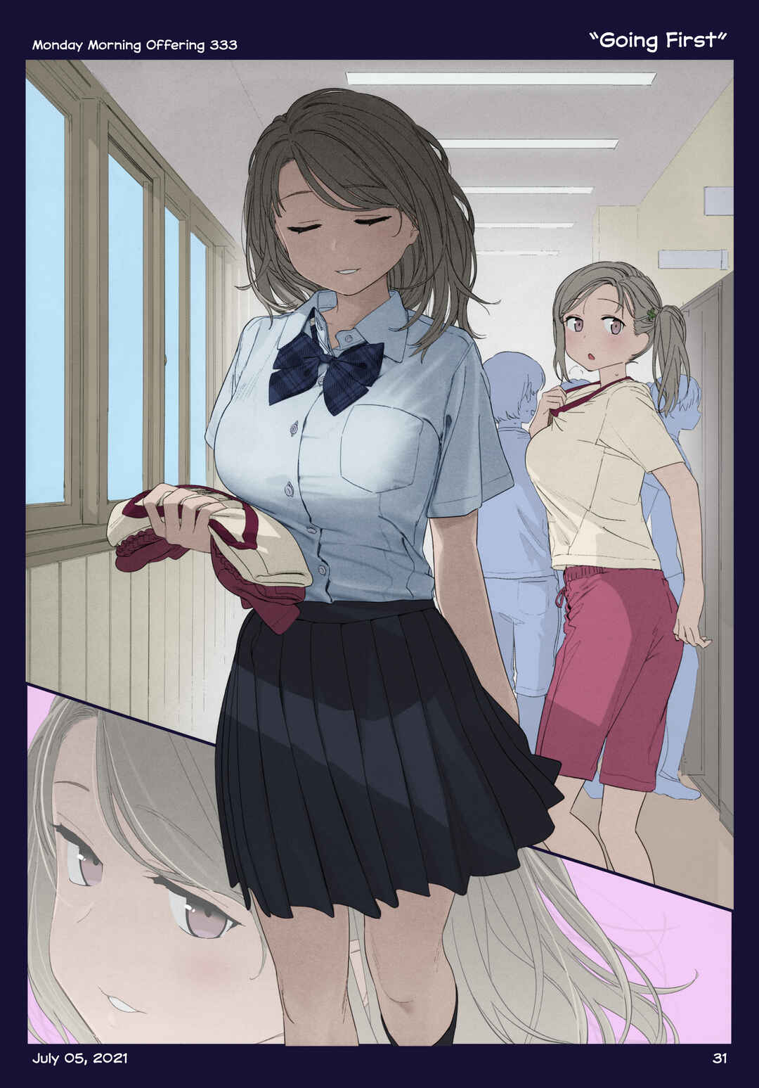 Page 32 Chapter 38 Getsuyoubi no Tawawa (Twitter Webcomic) (Fan Colored)