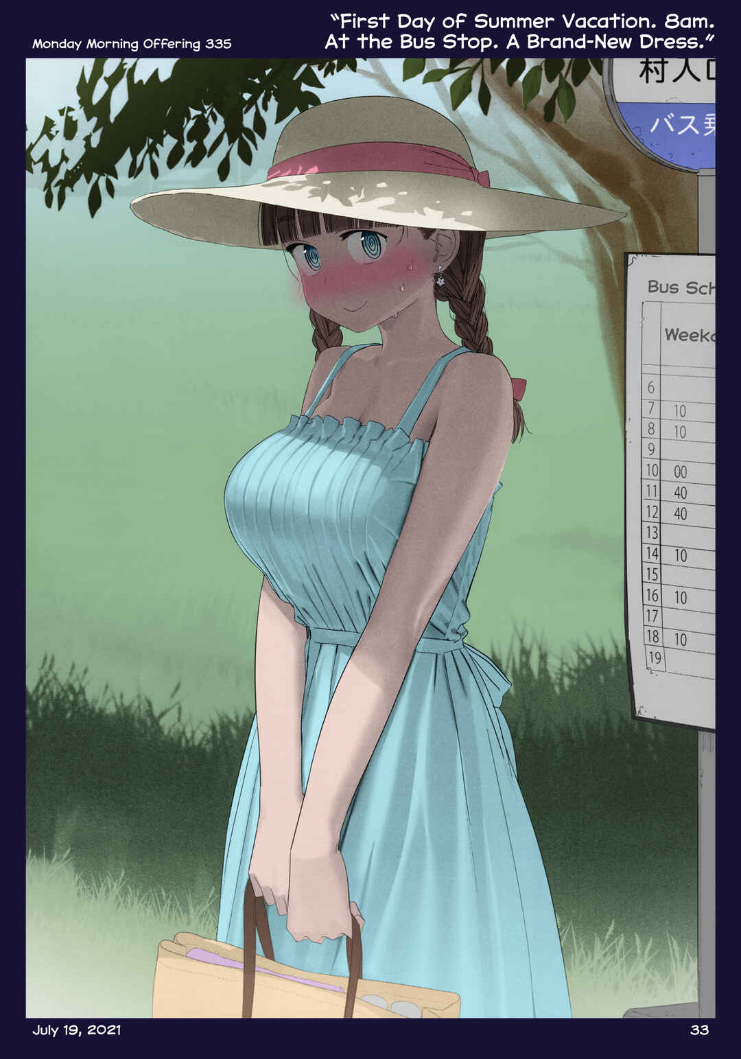 Page 34 Chapter 38 Getsuyoubi no Tawawa (Twitter Webcomic) (Fan Colored)