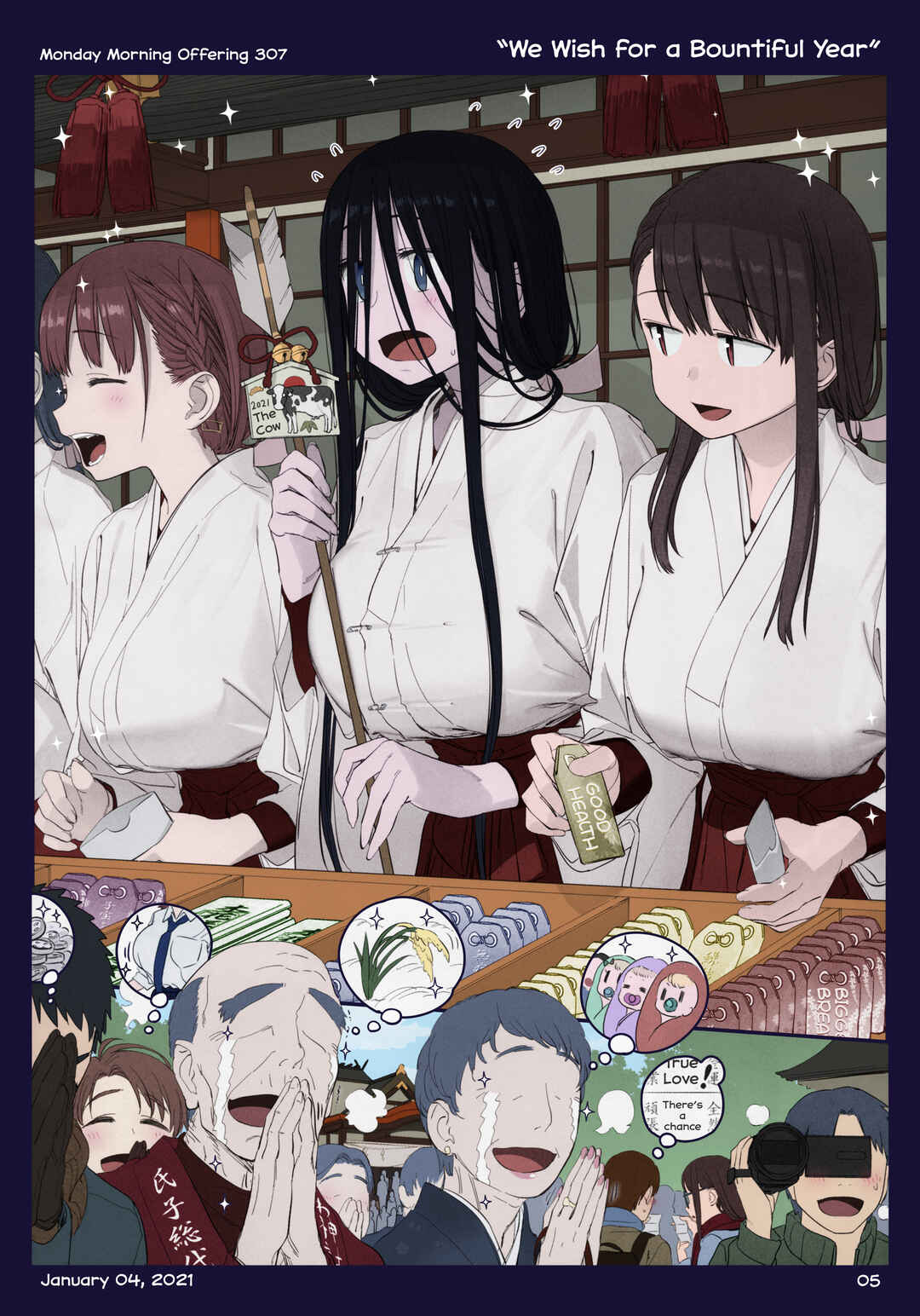 Page 4 Chapter 38 Getsuyoubi no Tawawa (Twitter Webcomic) (Fan Colored)