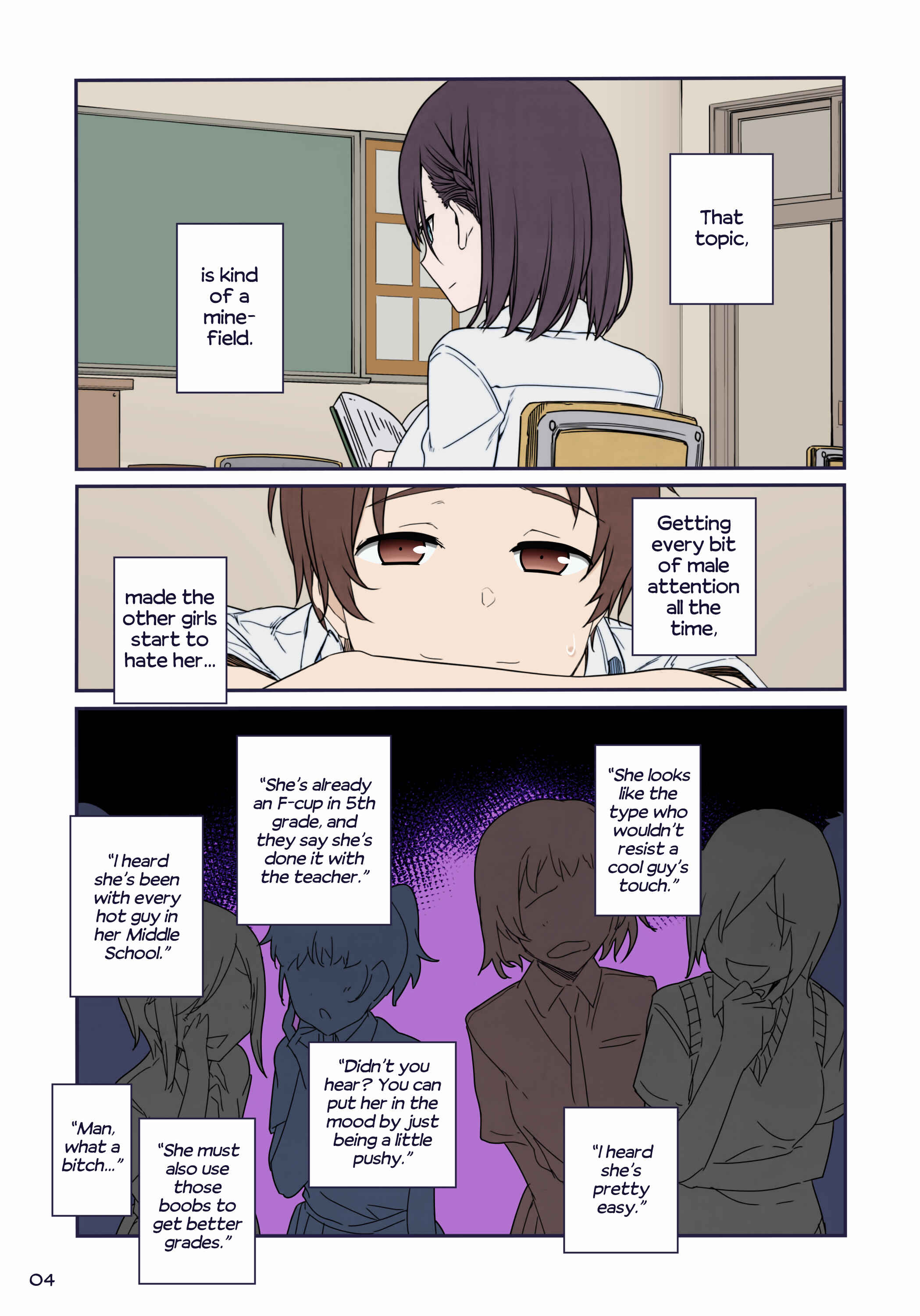 Page 4 Chapter 6 Getsuyoubi no Tawawa (Twitter Webcomic) (Fan Colored)