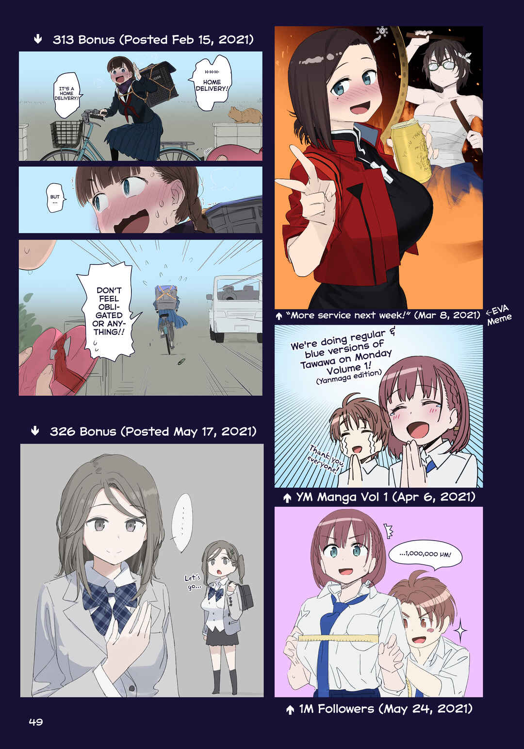 Page 13 Chapter 39 Getsuyoubi no Tawawa (Twitter Webcomic) (Fan Colored)
