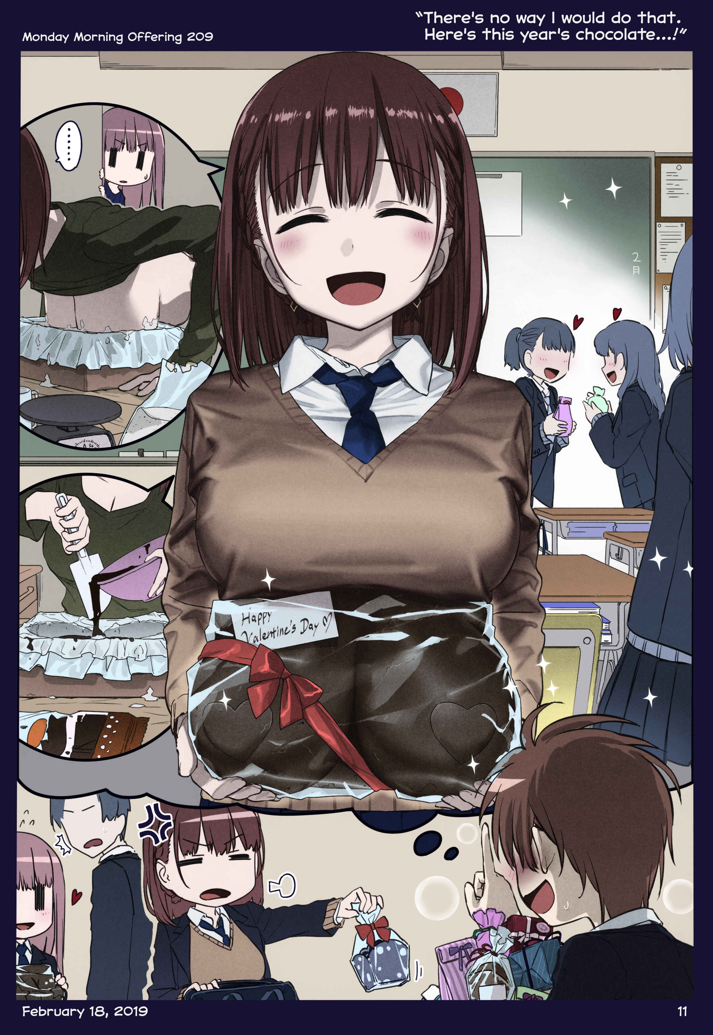 Page 11 Chapter 24 Getsuyoubi no Tawawa (Twitter Webcomic) (Fan Colored)