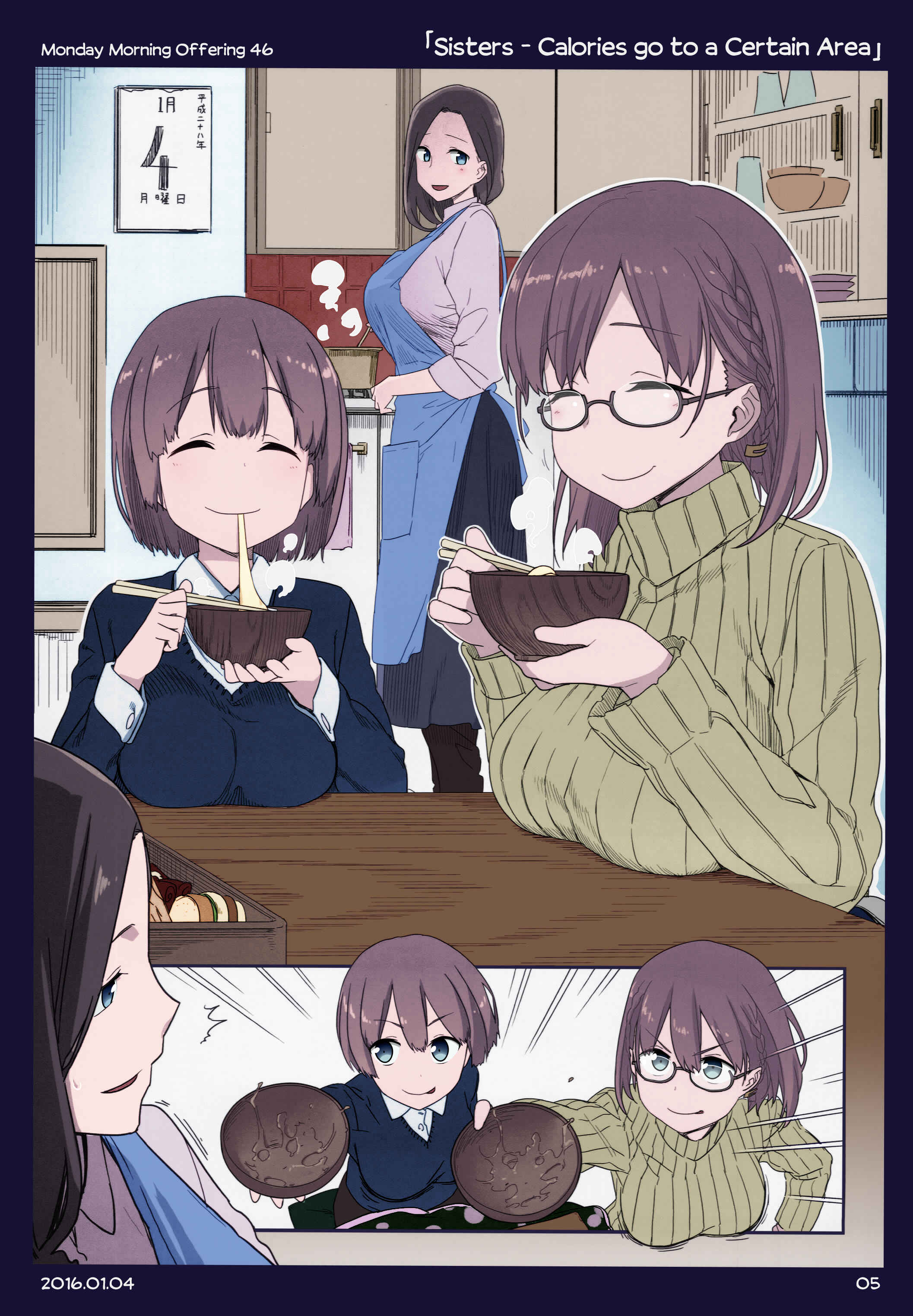 Page 3 Chapter 4 Getsuyoubi no Tawawa (Twitter Webcomic) (Fan Colored)