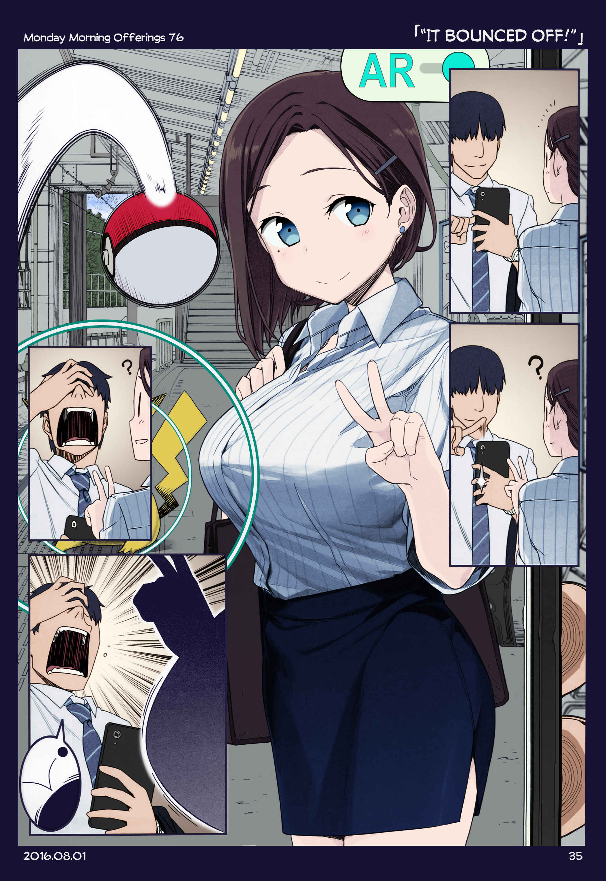 Page 34 Chapter 4 Getsuyoubi no Tawawa (Twitter Webcomic) (Fan Colored)