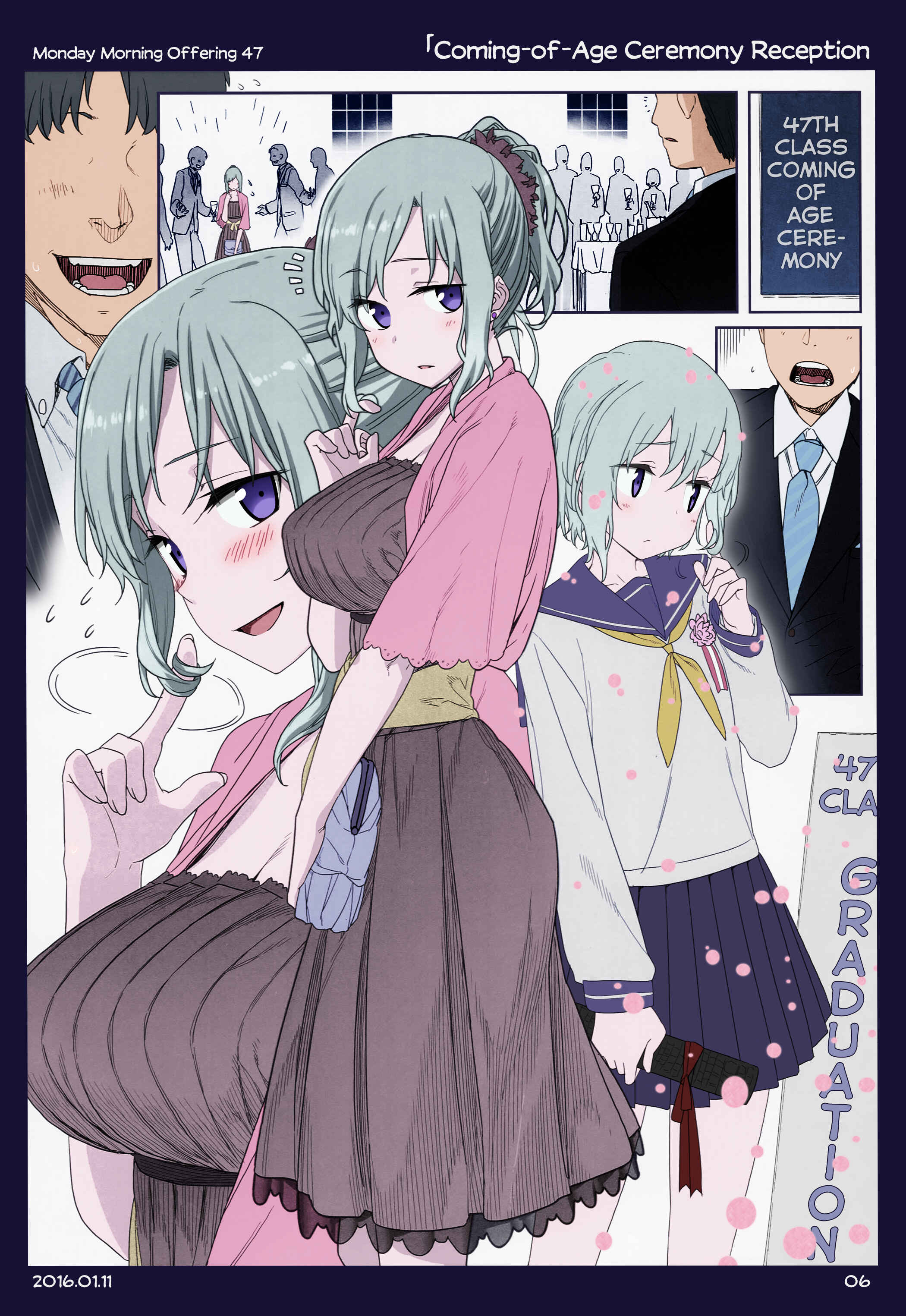Page 4 Chapter 4 Getsuyoubi no Tawawa (Twitter Webcomic) (Fan Colored)