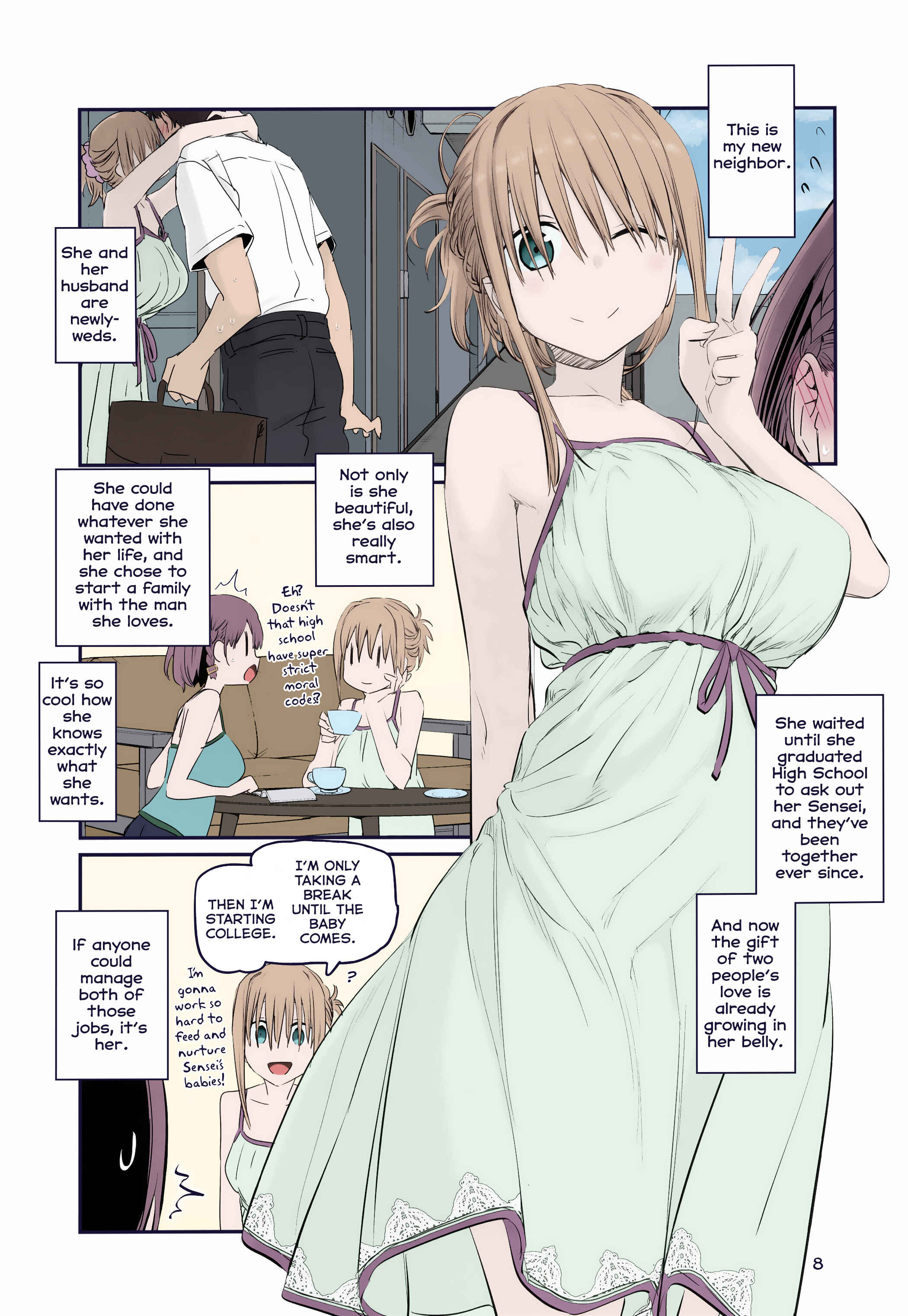 Page 8 Chapter 20 Getsuyoubi no Tawawa (Twitter Webcomic) (Fan Colored)