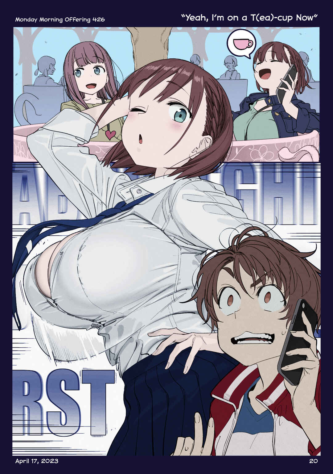 Page 19 Chapter 48 Getsuyoubi no Tawawa (Twitter Webcomic) (Fan Colored)