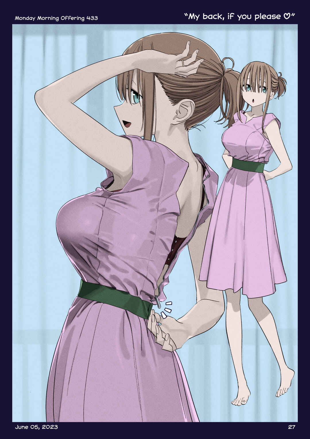 Page 26 Chapter 48 Getsuyoubi no Tawawa (Twitter Webcomic) (Fan Colored)