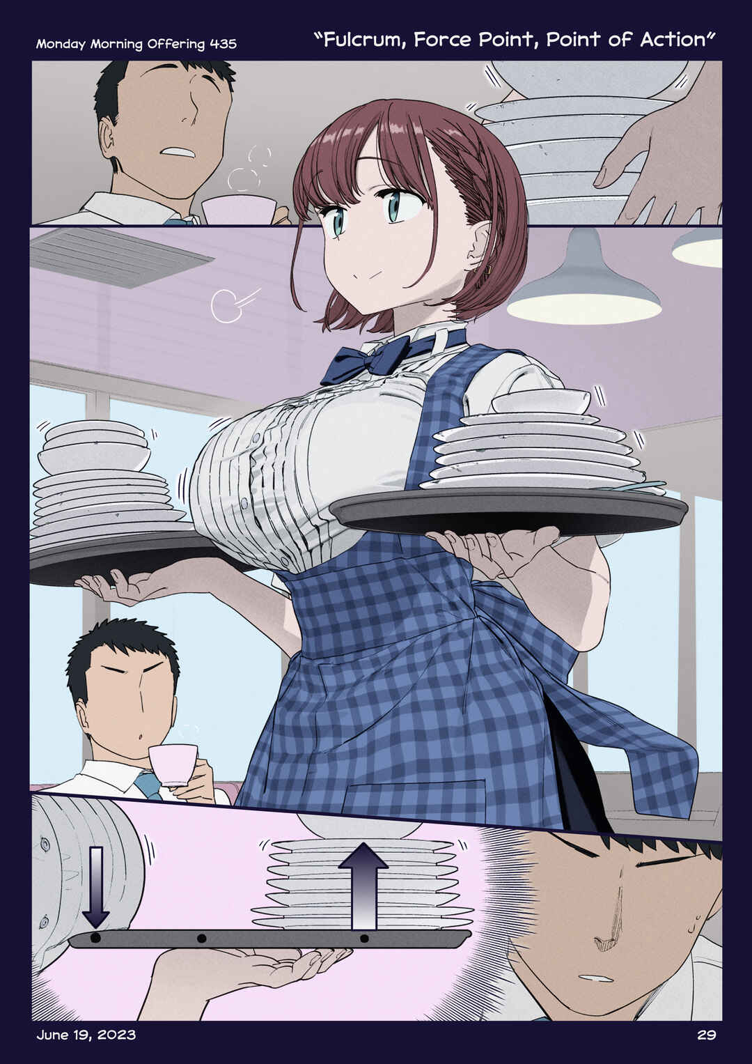 Page 28 Chapter 48 Getsuyoubi no Tawawa (Twitter Webcomic) (Fan Colored)