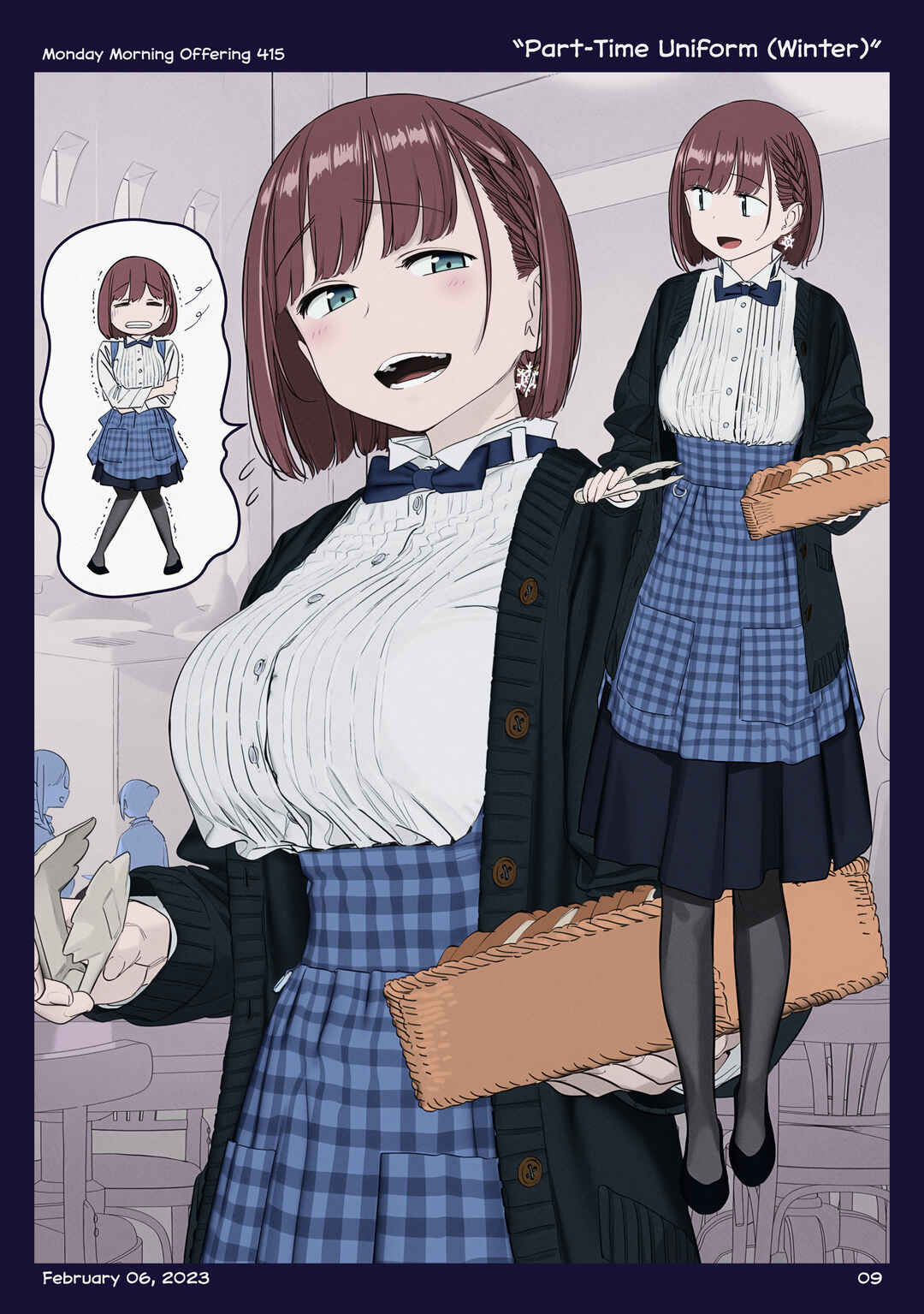 Page 8 Chapter 48 Getsuyoubi no Tawawa (Twitter Webcomic) (Fan Colored)