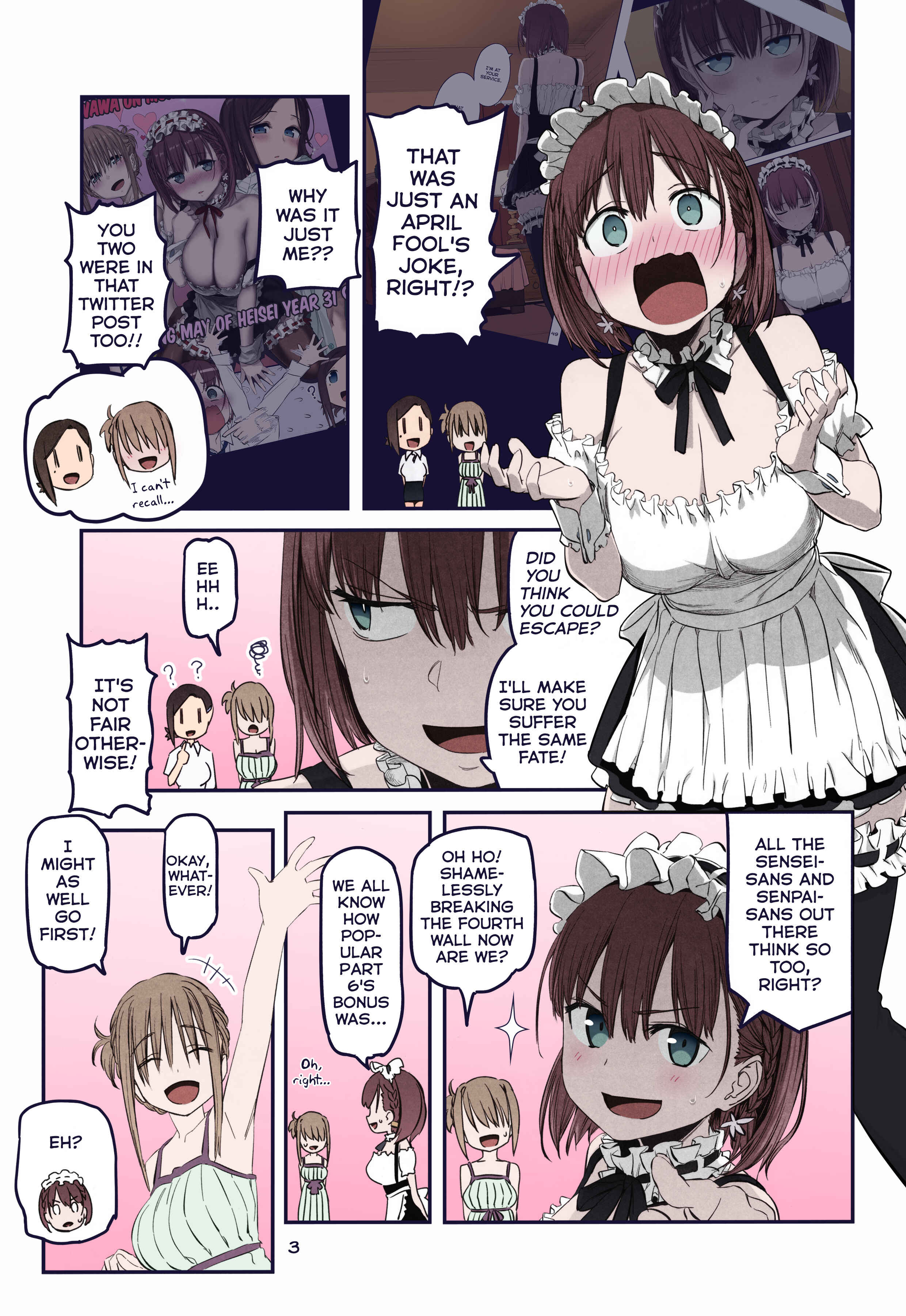 Page 3 Chapter 27 Getsuyoubi no Tawawa (Twitter Webcomic) (Fan Colored)